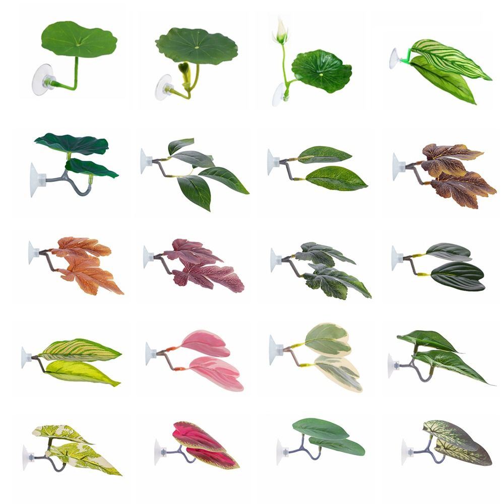 Aquarium Plant Ornament - Foglia di plastica per riposo di