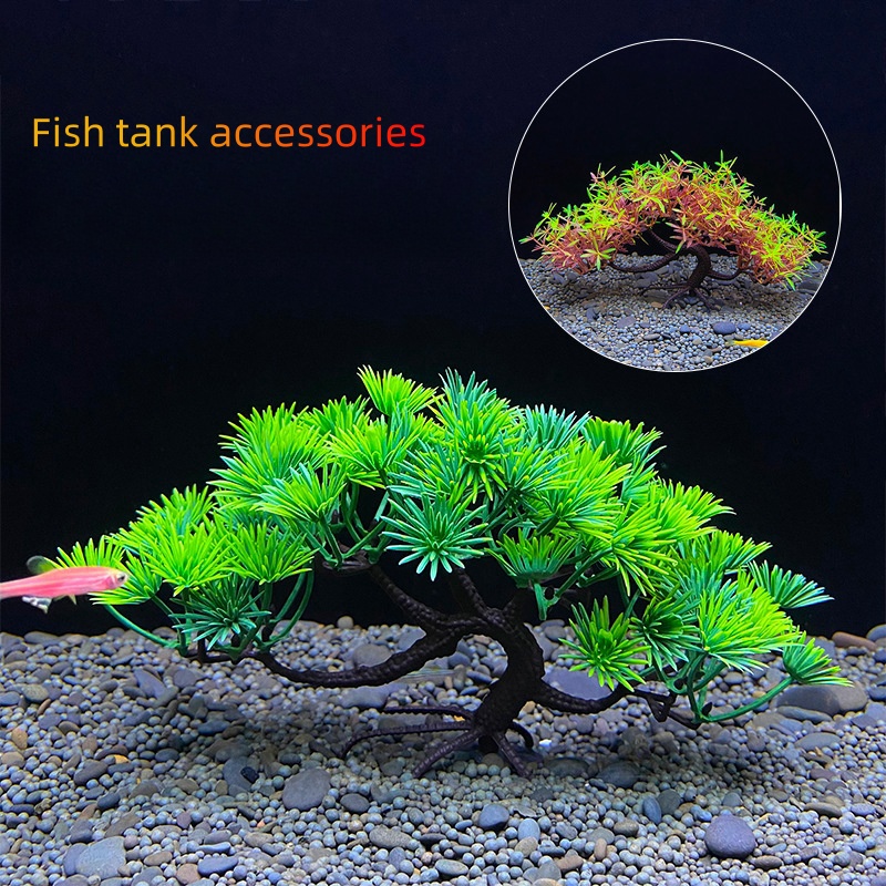 Aquarium Plant Guide - Albero bonsai dell'acquario, pianta, decorazione dell'acquario,