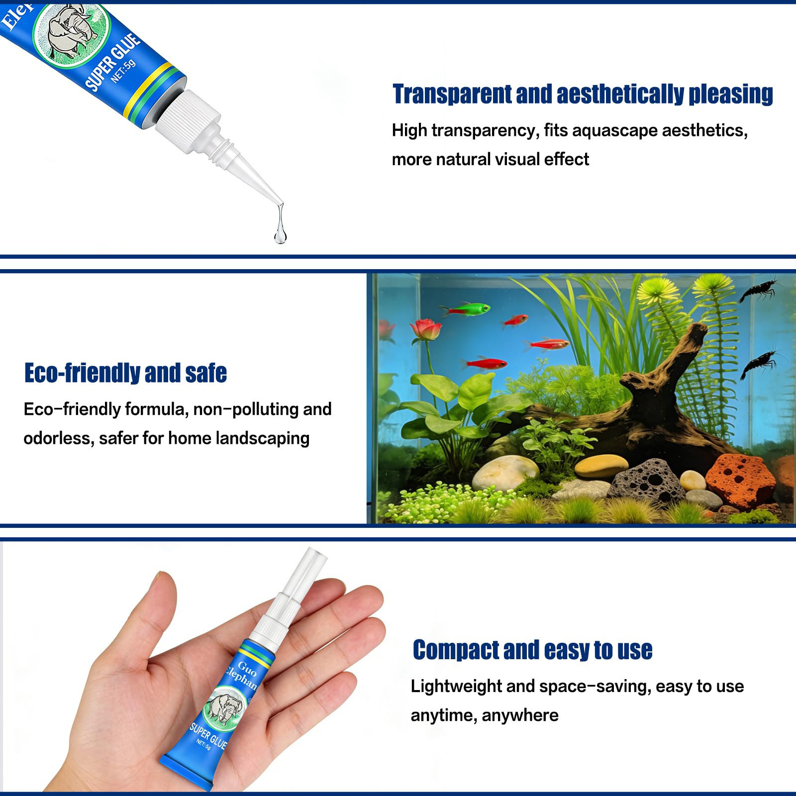 Colla per Piante d'Acquario, G - Aquarium Plant Glue Gel recensione e prezzo